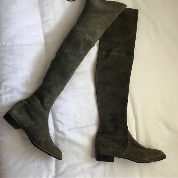 stuart weitzman green boots